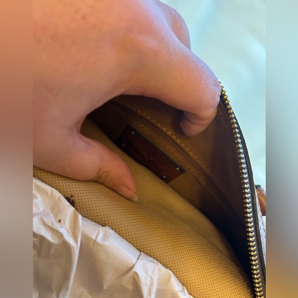 Patricia Nash Brown Map Print Skye Satchel Riot Rust Adjustable Strap NWT - Picture 13 of 13